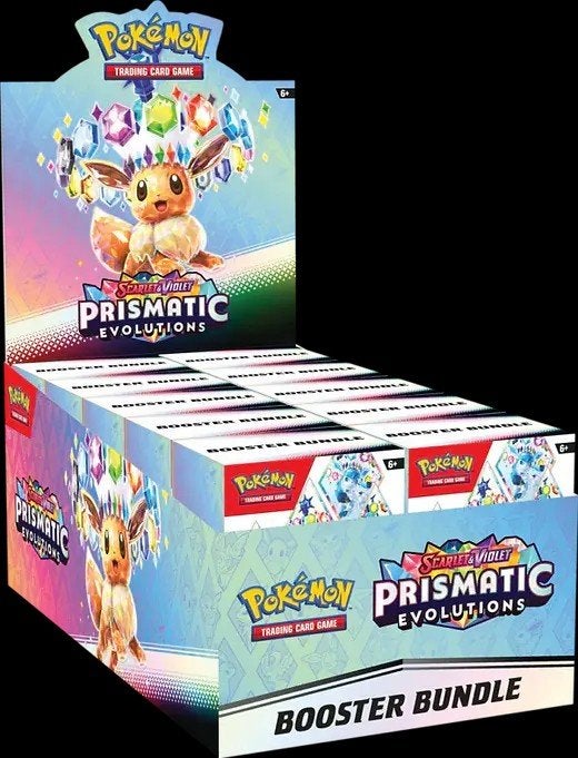Pokémon Prismatic Evolutions Booster Bundle Display case, Ophalen of Verzenden, Nieuw