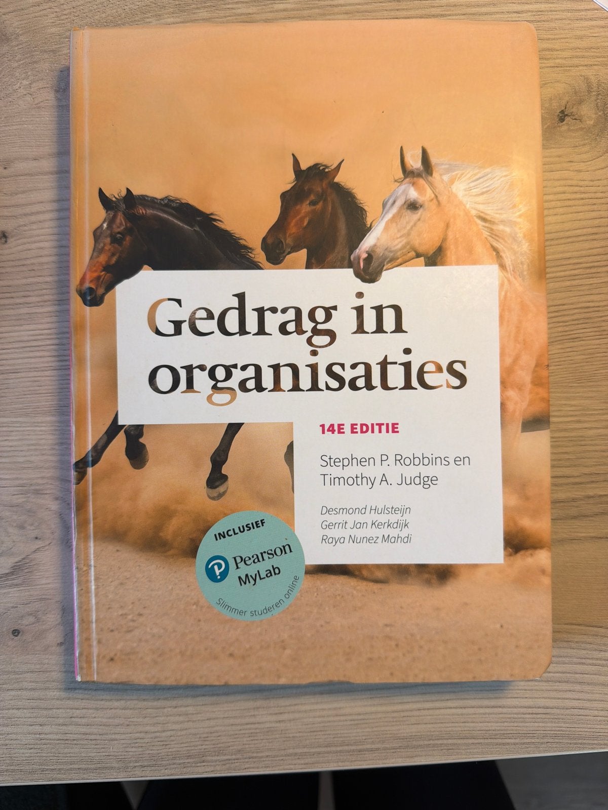 Gedrag in organisaties 14e editie - Stephen P. Robbins, Boeken, Ophalen of Verzenden, Gamma, Zo goed als nieuw, HBO