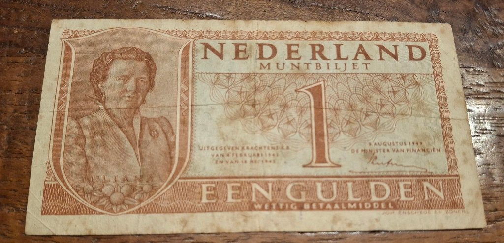 1 Gulden Juliana 1949 07-1a 2 AZ 047460, Ophalen of Verzenden, Euro's