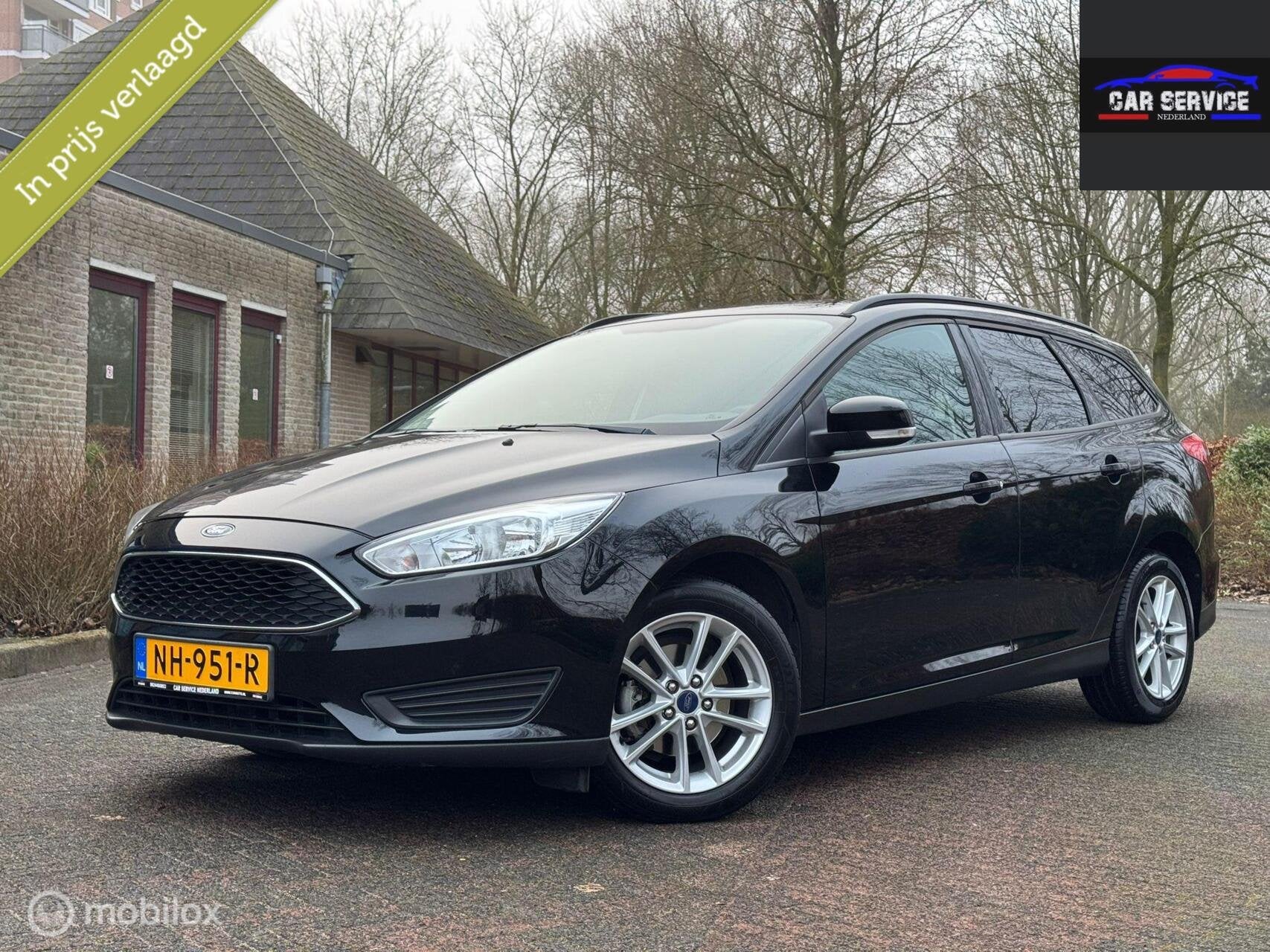 Ford Focus Wagon 1.0 Titanium NAP/NWE APK/NAVI/LMV/1E EIG, 101 pk, Gebruikt, Euro 6, Zwart