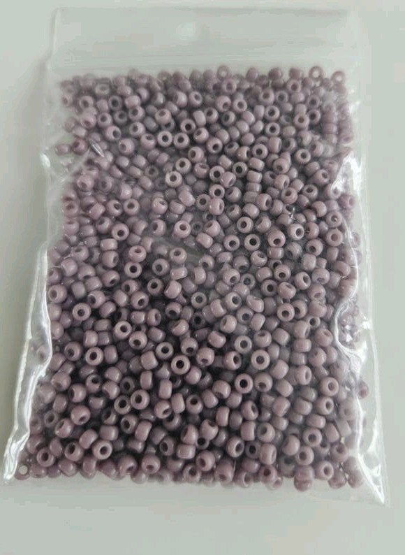 25 gr. Miyuki Rocailles 8/0 Opaque Mauve Paarse Kralen, Ophalen of Verzenden, Nieuw, Kraal