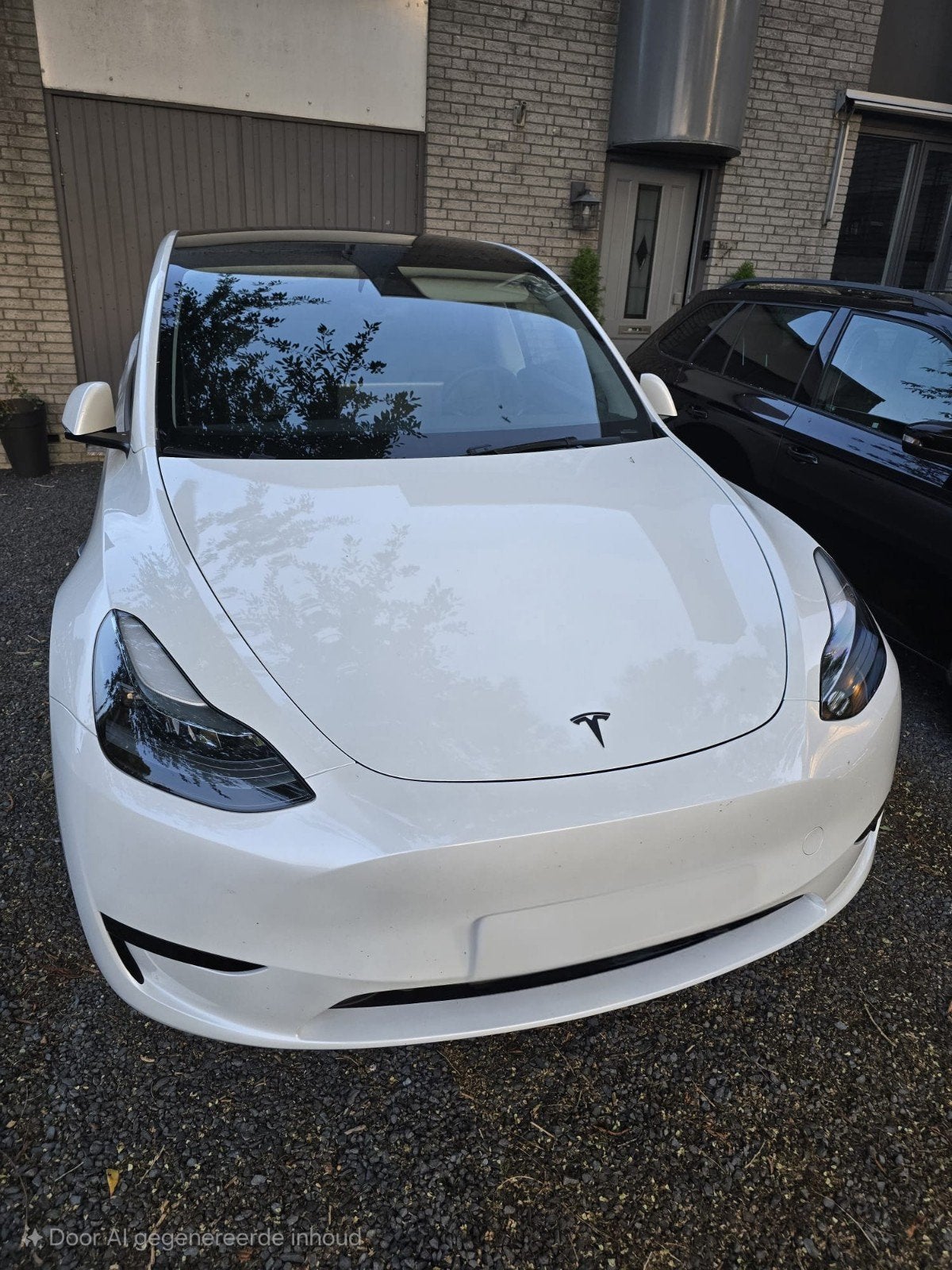 Tesla Model Y Zwart Logo Set - Voor en Achter, Ophalen of Verzenden