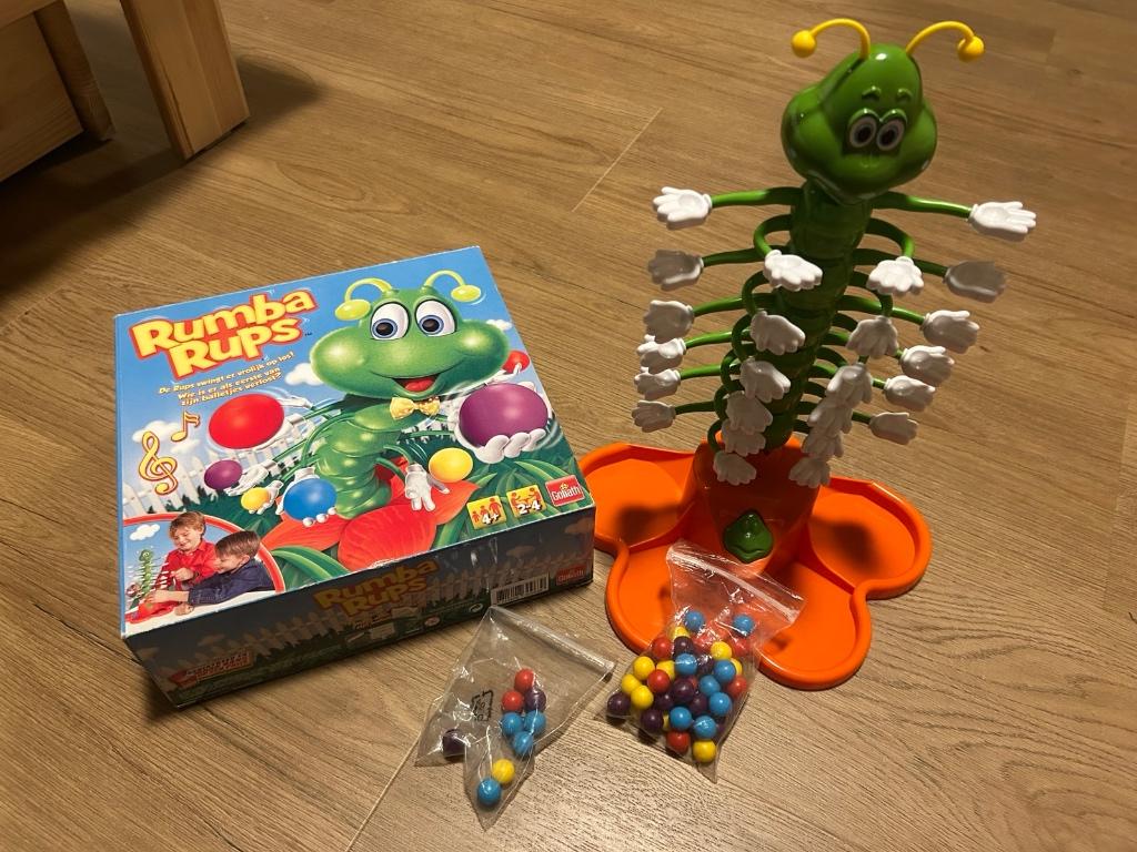 Rumba rups spel kinderen compleet, Hobby en Vrije tijd, Gezelschapsspellen | Bordspellen, Ophalen of Verzenden, Gebruikt