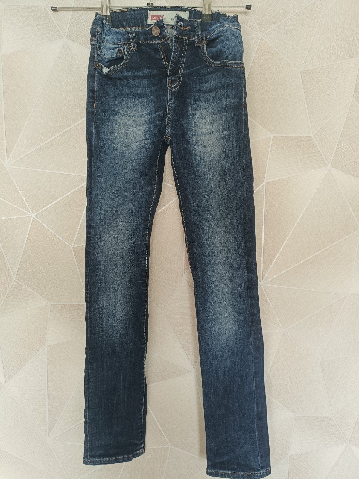 Levi's 510 Skinny Jeans - Maat 14 - Blauw, Broek, Gebruikt, Ophalen of Verzenden, Levi's