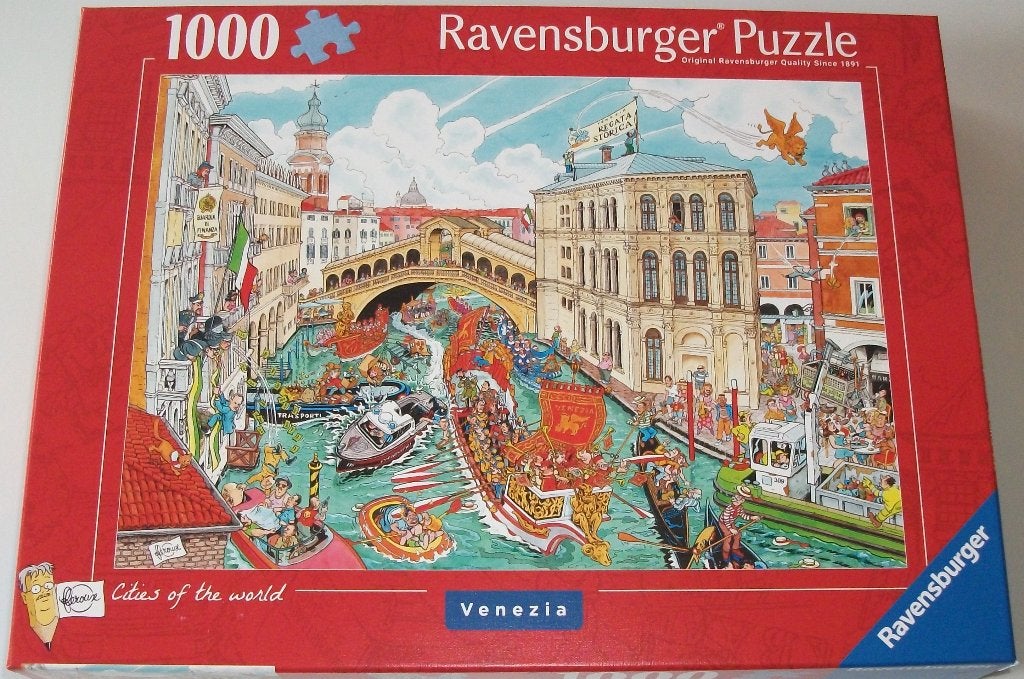 Puzzel *** VENEZIA *** 1000 stukjes Cities of the World, Hobby en Vrije tijd, Ophalen of Verzenden, 500 t/m 1500 stukjes, Zo goed als nieuw