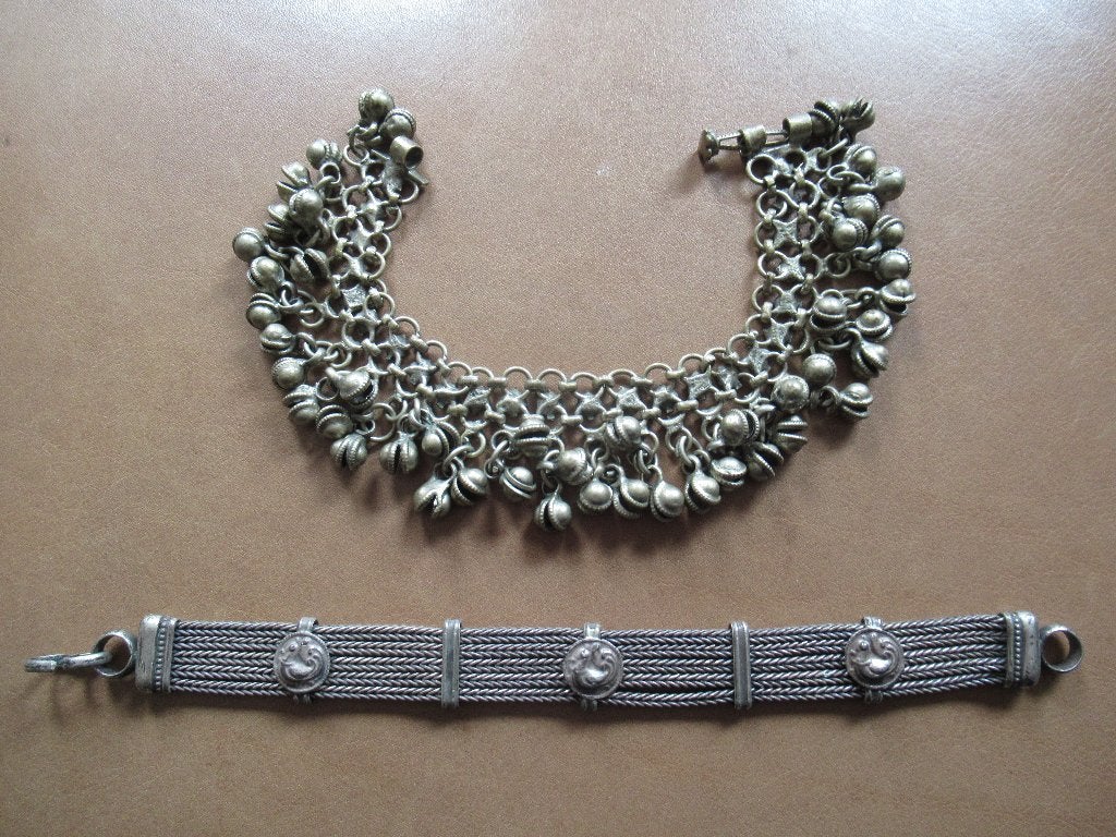 Antieke ARMBANDEN zilver 1x20 cm lang 1x19 cm lang € 50, Ophalen of Verzenden, Overige materialen, Armband