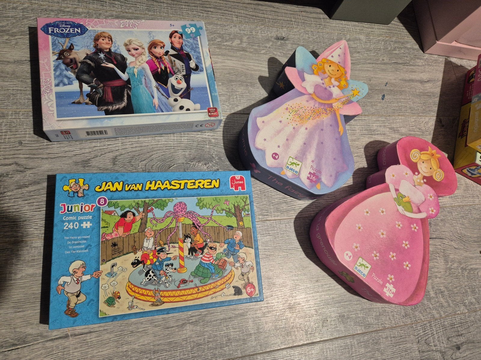 Diverse puzzels en spellen voor kinderen, Ophalen of Verzenden, Meer dan 50 stukjes, Gebruikt