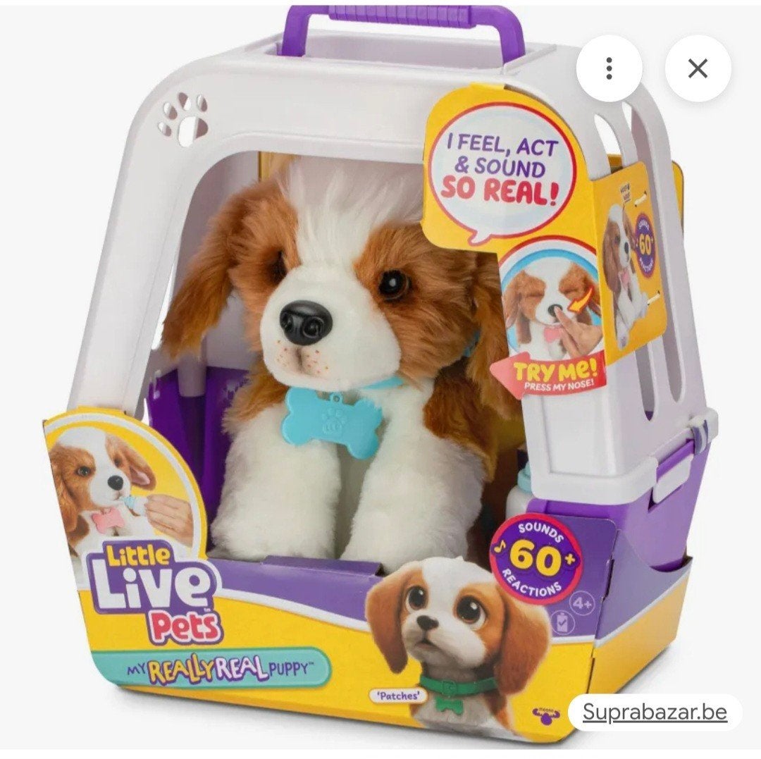 Little Live Pets My Really Real Puppy 'Patches', Met kleding of accessoire, Overige merken, Overige karakters, Zo goed als nieuw