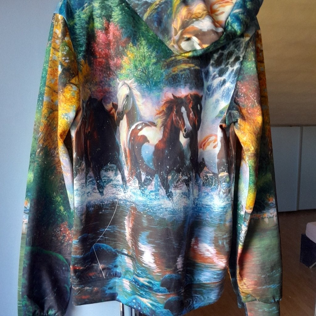 hoodie vest paard groen, Kleding | Dames, Truien en Vesten, Maat 38/40 (M), Nieuw, Ophalen of Verzenden, Crazy rider