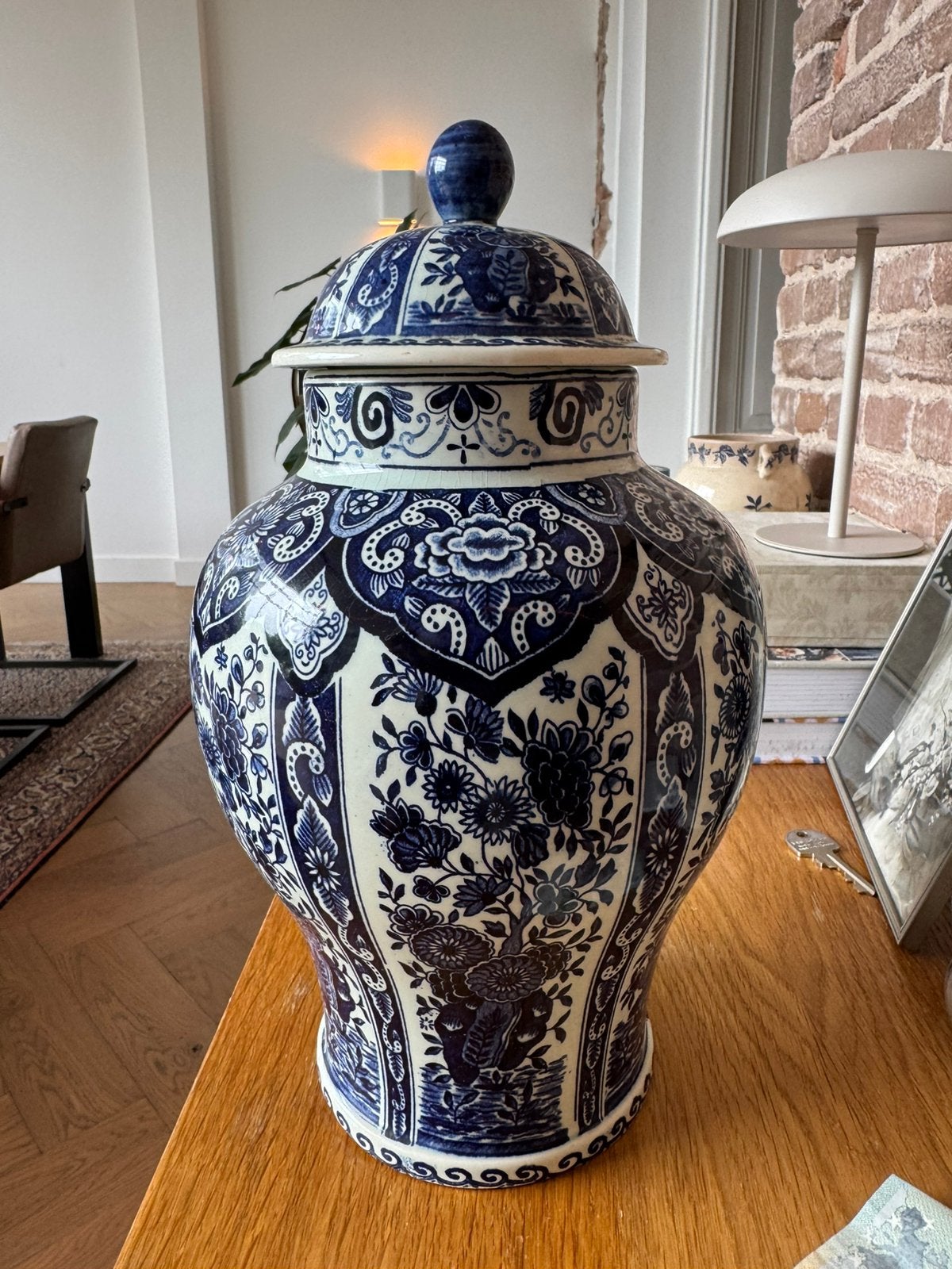 Royal Sphinx Delfts Blauw Vintage 3-delige Set ca. 1950, Antiek en Kunst, Antiek | Vazen, Ophalen