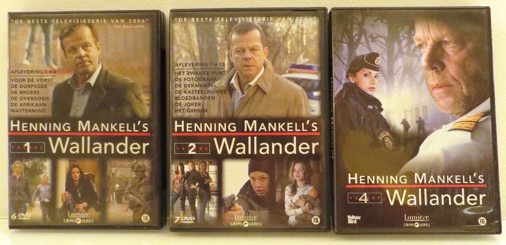 Wallander serie 1, 2 en 4, Cd's en Dvd's, Dvd's | Tv en Series, Vanaf 9 jaar, Ophalen of Verzenden, Zo goed als nieuw, Misdaad