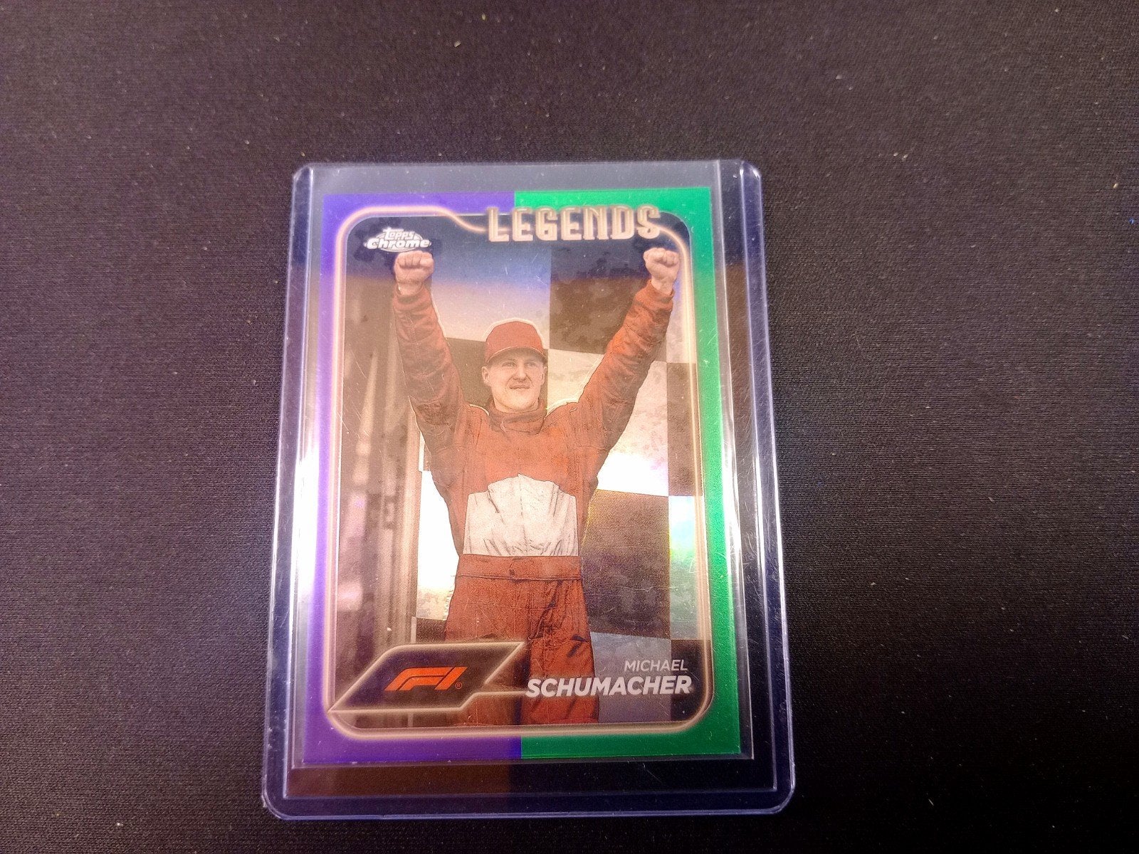 Michael Schumacher F1 Legend Topps Chrome 2024, Ophalen of Verzenden, Zo goed als nieuw, Losse kaart, Foil