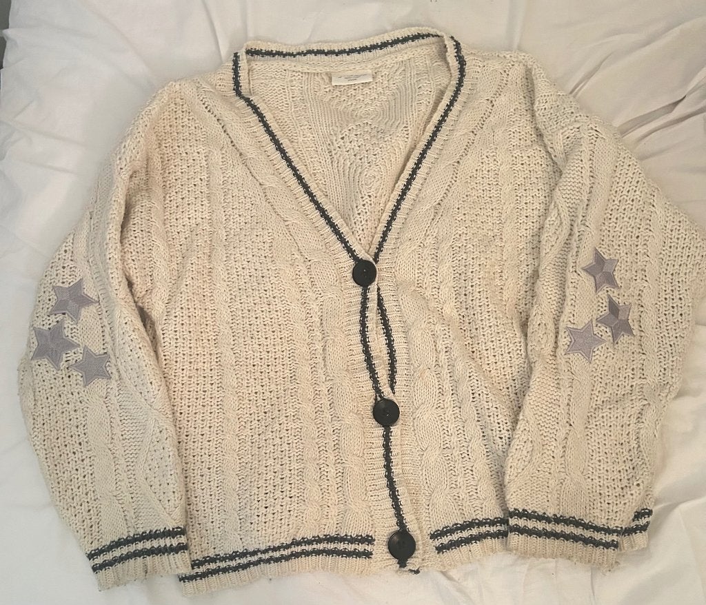Taylor Swift folklore Cardigan (official), Zo goed als nieuw, Taylor Swift, Maat 36 (S), Verzenden
