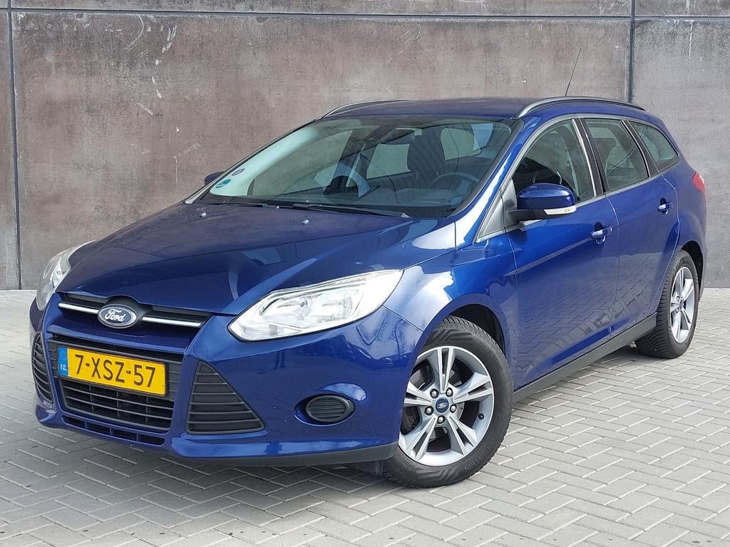 Ford Focus 2014 | 227.334 KM | Goed Onderhouden, Auto's, Ford, Stof, Zwart, 4 cilinders, Blauw
