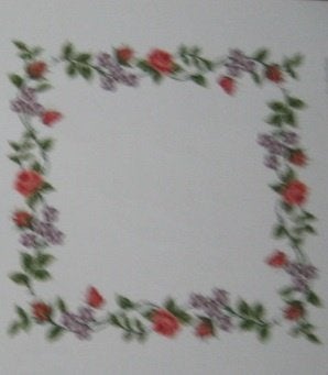Borduurpatroon  Roosjes op kleed   nr 6251, Verzenden, Nieuw, Handborduren, Patroon