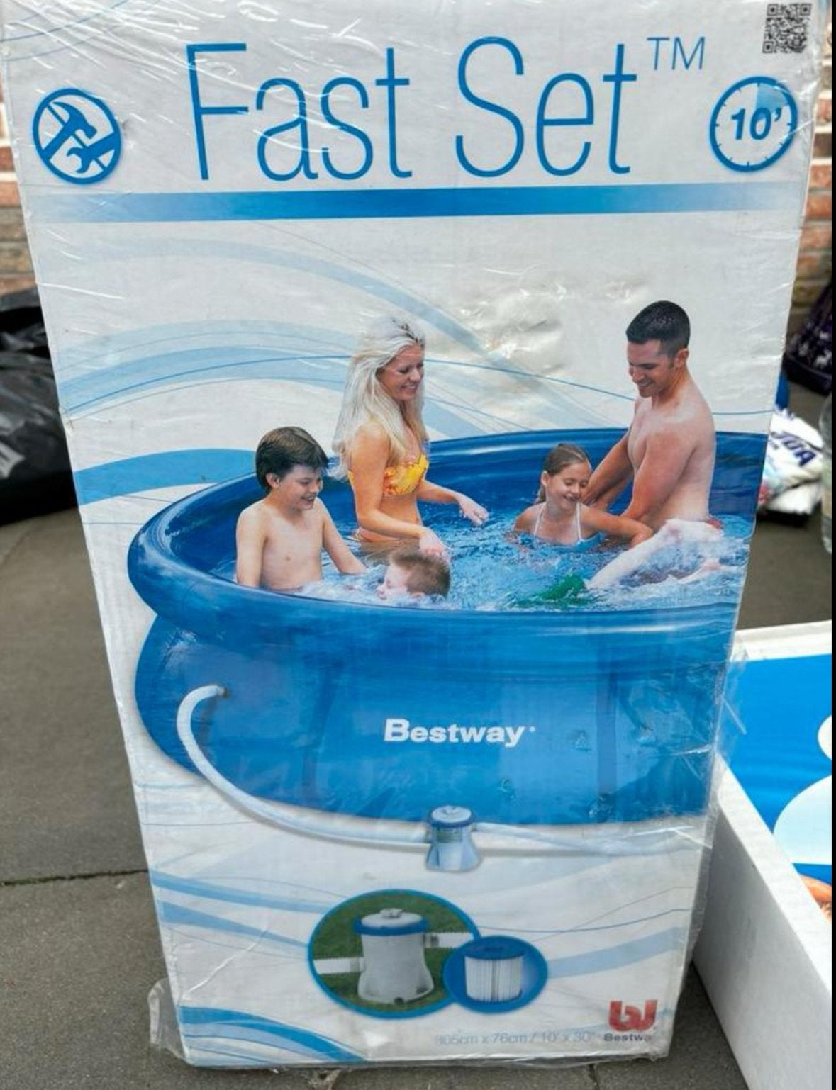 Nieuw Bestway Fast Set Zwembad met toebehoren en trapje, Tuin en Terras, Zwembad-toebehoren, Nieuw, Ophalen of Verzenden
