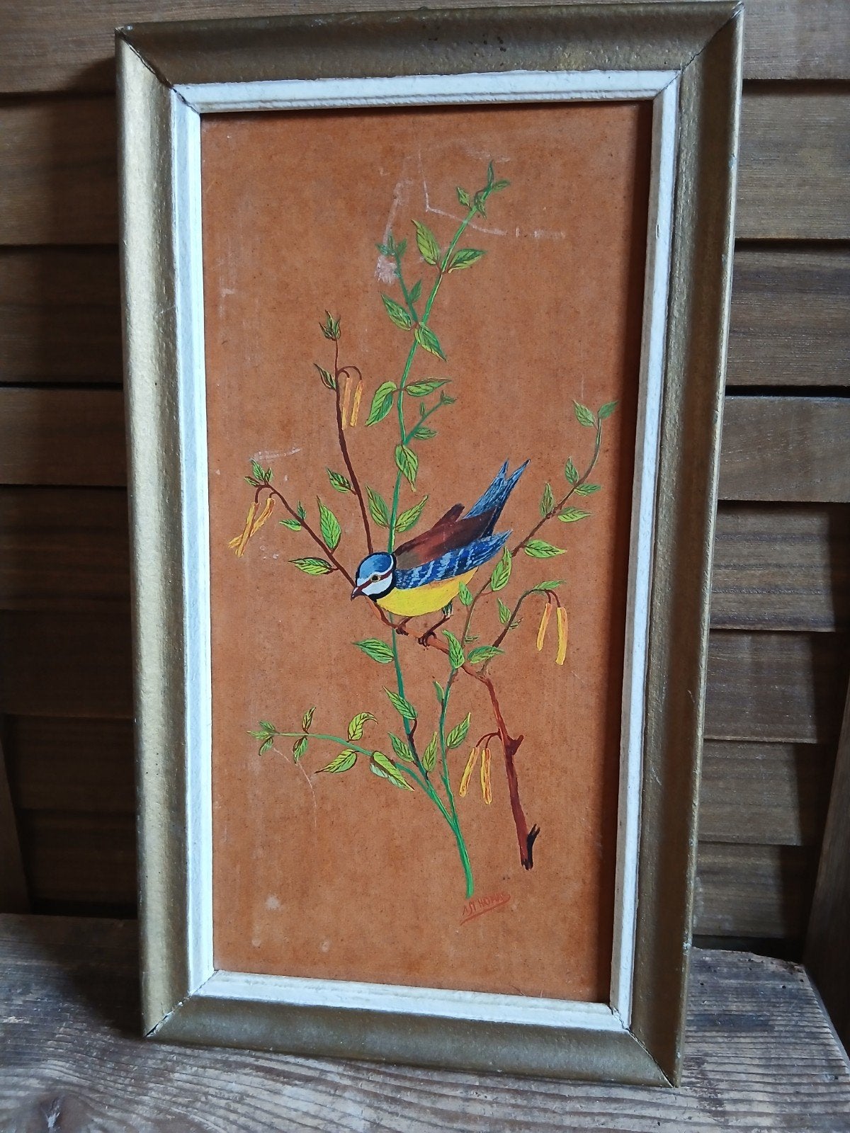 Schilderij pimpelmees, Ophalen of Verzenden