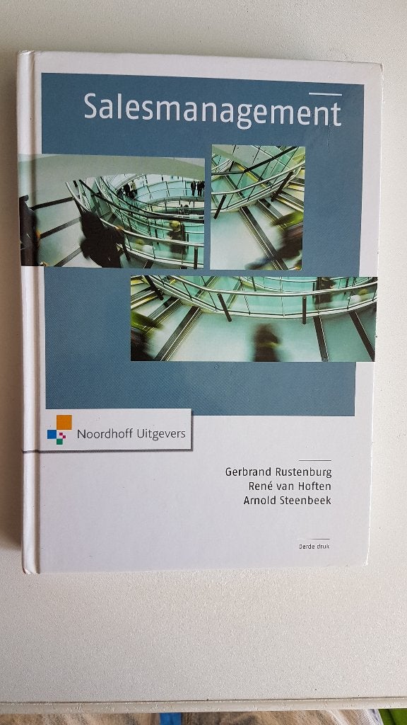 Rustenburg, van Hoften, Steenbeek, Salesmanagement, Ophalen of Verzenden, Beta, HBO