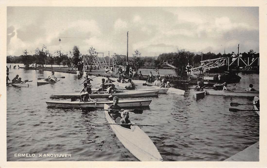 Ermelo Kano Vijver nabij Baron van Heemstralaan Veluwe, Ophalen of Verzenden, 1960 tot 1980, Ongelopen, Gelderland