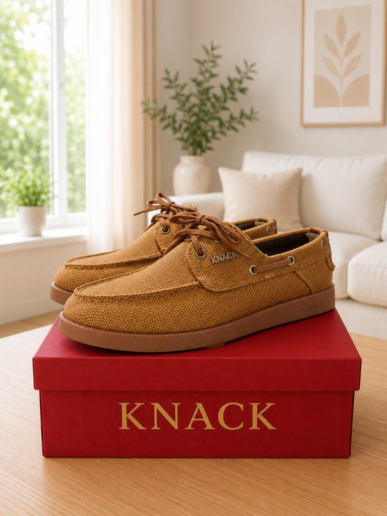 KNACK Bootschoenen – Camelbruin – Casual Stijl, Knack, Schoenen met lage hakken, Bruin, Nieuw