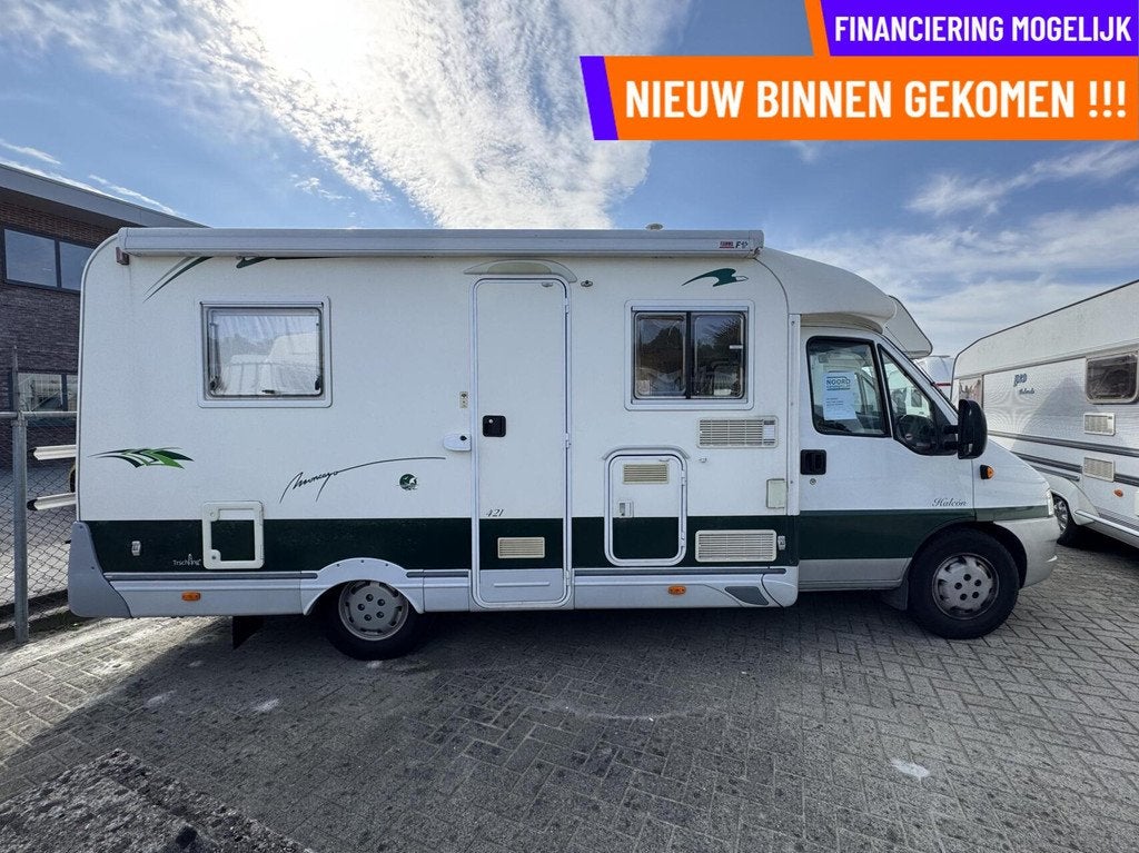 Moncayo Halcon H-421, FRANSBED, AIRCO, 97012 KM, Caravans en Kamperen, Campers, Overige merken, Fietsendrager, Bedrijf, Airconditioning