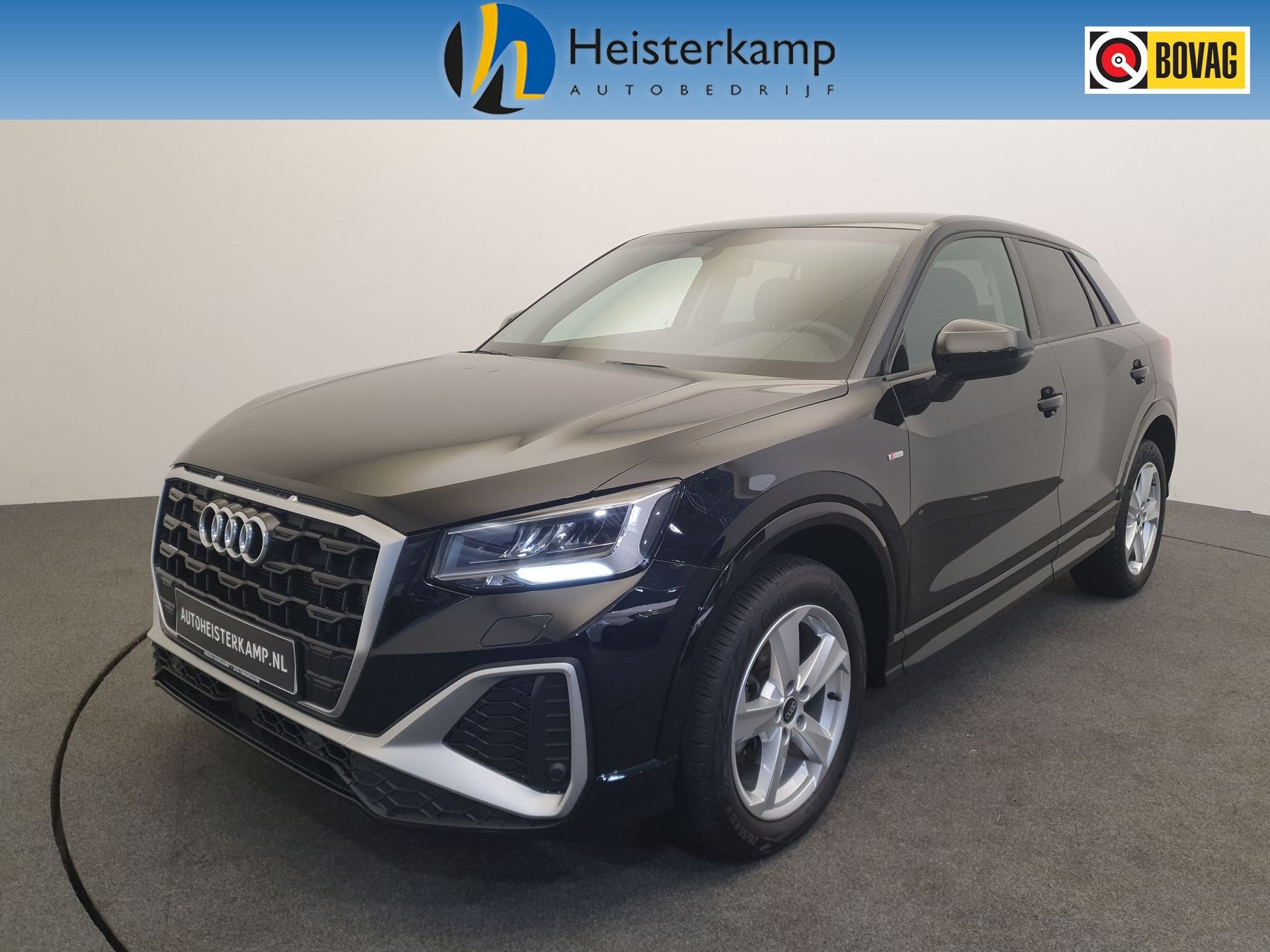 Audi Q2 35 TFSI 150pk S-Tronic S-Line Climatronic, Winterpak, Auto's, Audi, Stof, 4 cilinders, 150 pk, Zwart