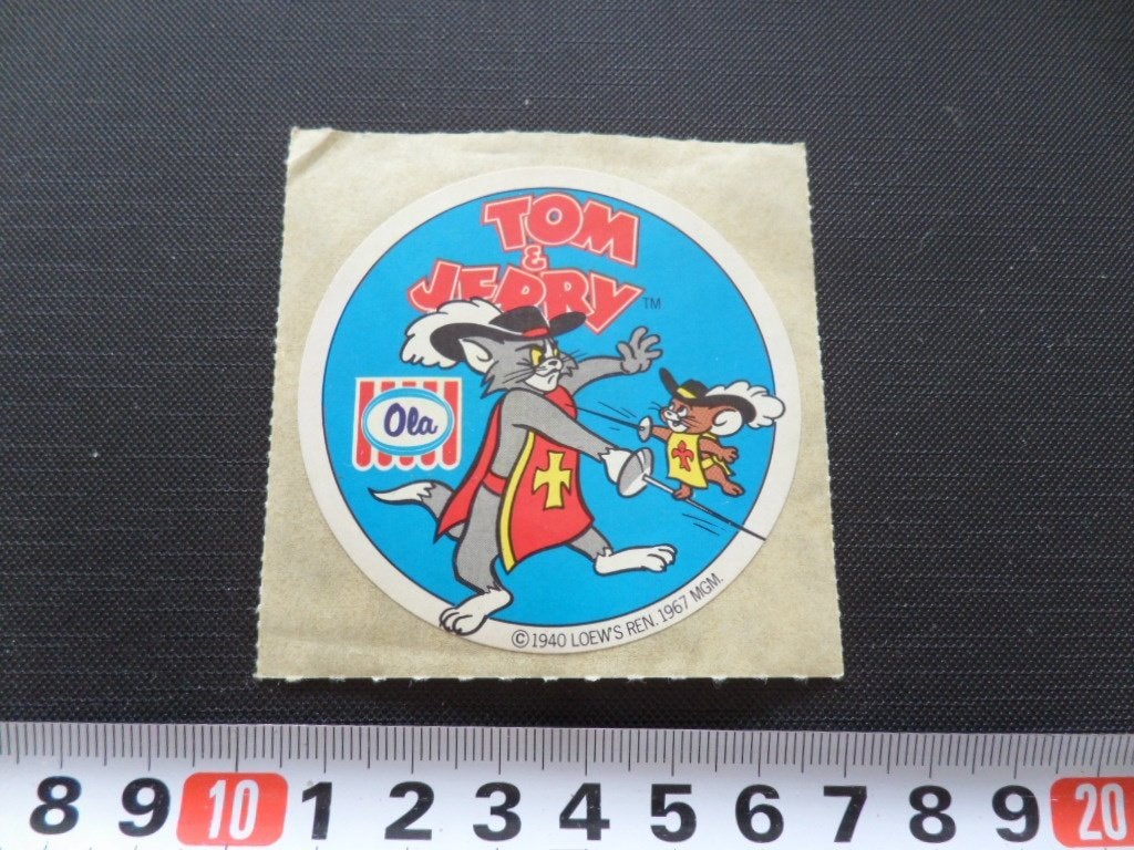 sticker 009 strip tom & jerry musketiers ola ijs, Verzamelen, Stickers, Ophalen, Zo goed als nieuw