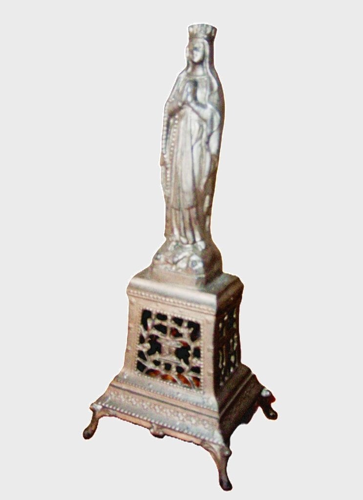 Beeld van Jezus Christus en relikwie Maria., Ophalen