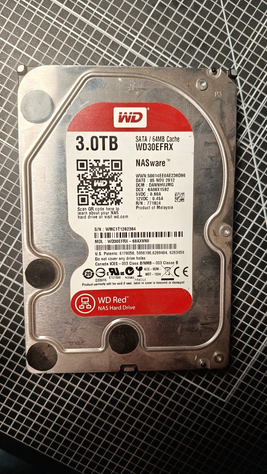 3x WD Red 3TB HDD - Interne Harde Schijf voor NAS, Computers en Software, Harde schijven, Intern, Gebruikt, Server, Ophalen of Verzenden