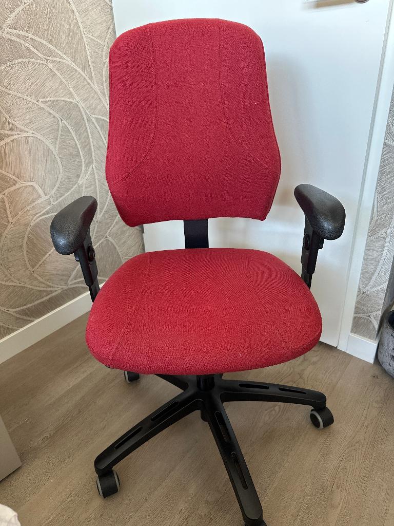 Bureaustoel rood van IKEA, Ophalen, Gebruikt, Bureaustoel, Rood