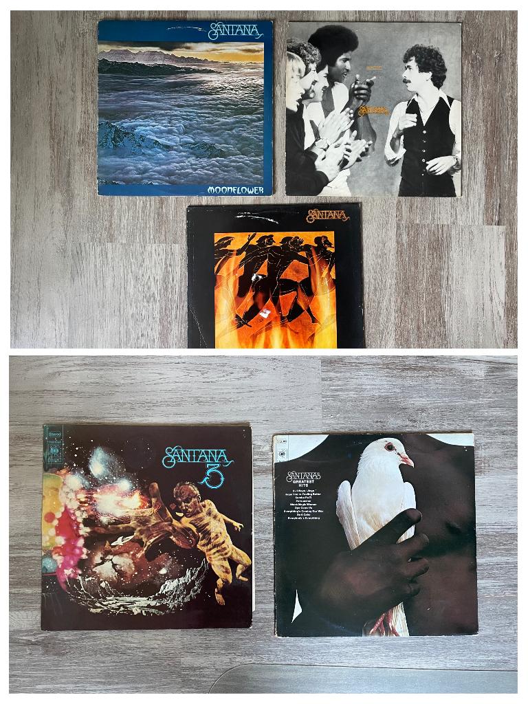 Santana LP collectie 5x, Ophalen of Verzenden, Gebruikt, 12 inch, Poprock