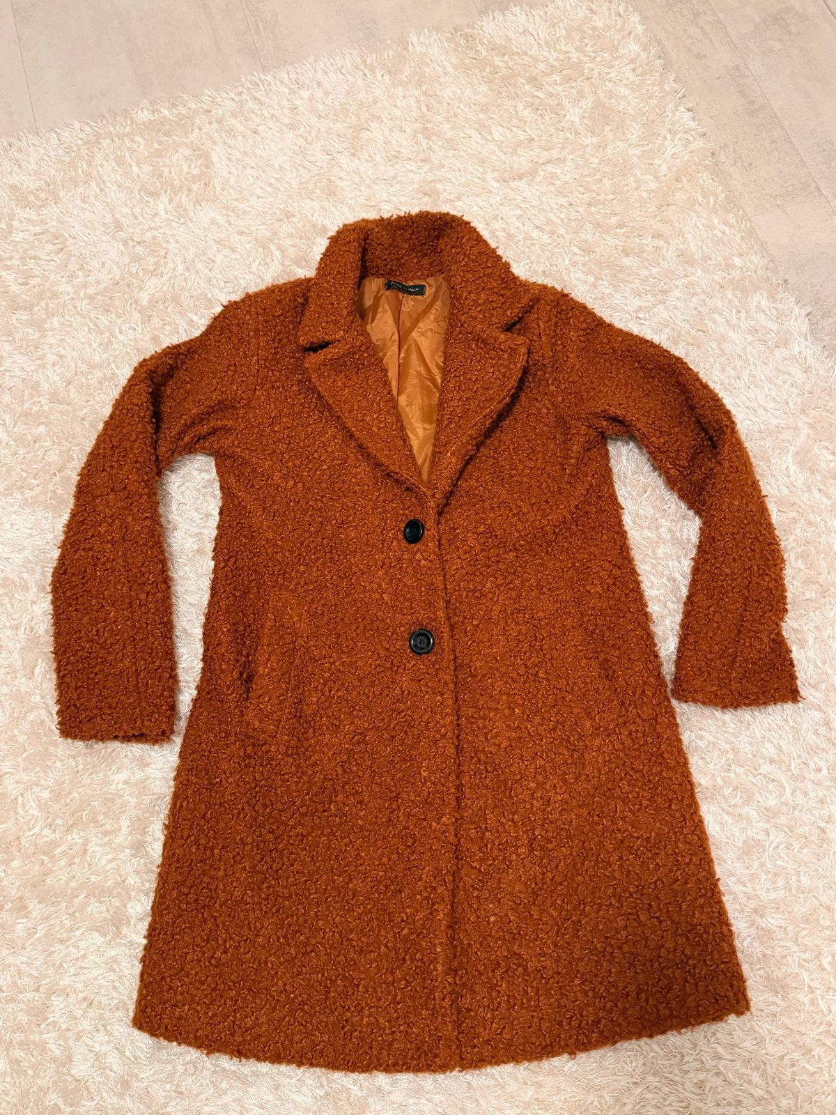 Bruine teddy jas, Ophalen of Verzenden, Gedragen, Maat 38/40 (M), Bruin