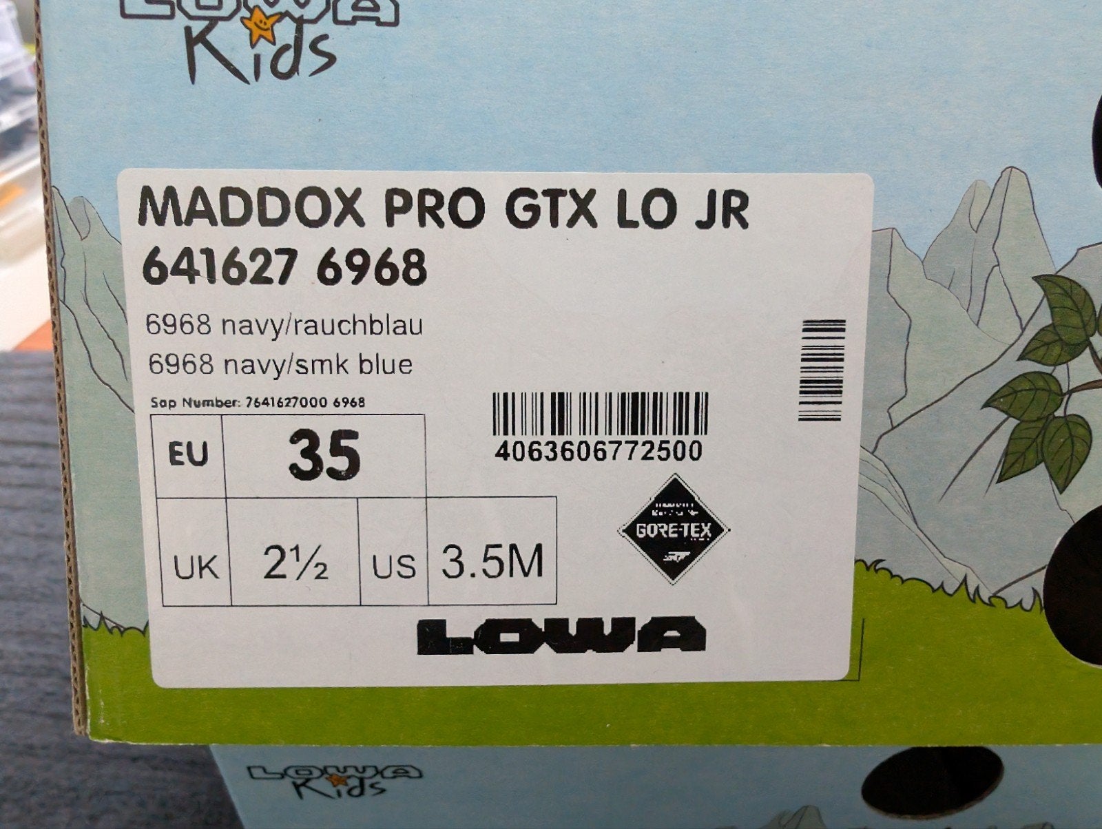 Lowa Maddox Pro GTX Lo Jr wandelschoenen maat 35, Ophalen of Verzenden, Zo goed als nieuw, Schoenen