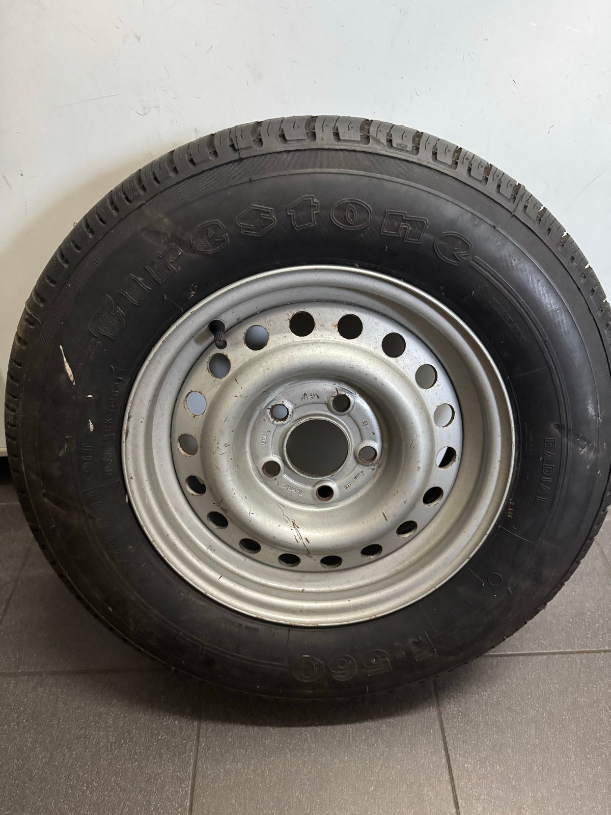 Firestone 195/70 R14 91T band op velg, Ophalen, Zo goed als nieuw