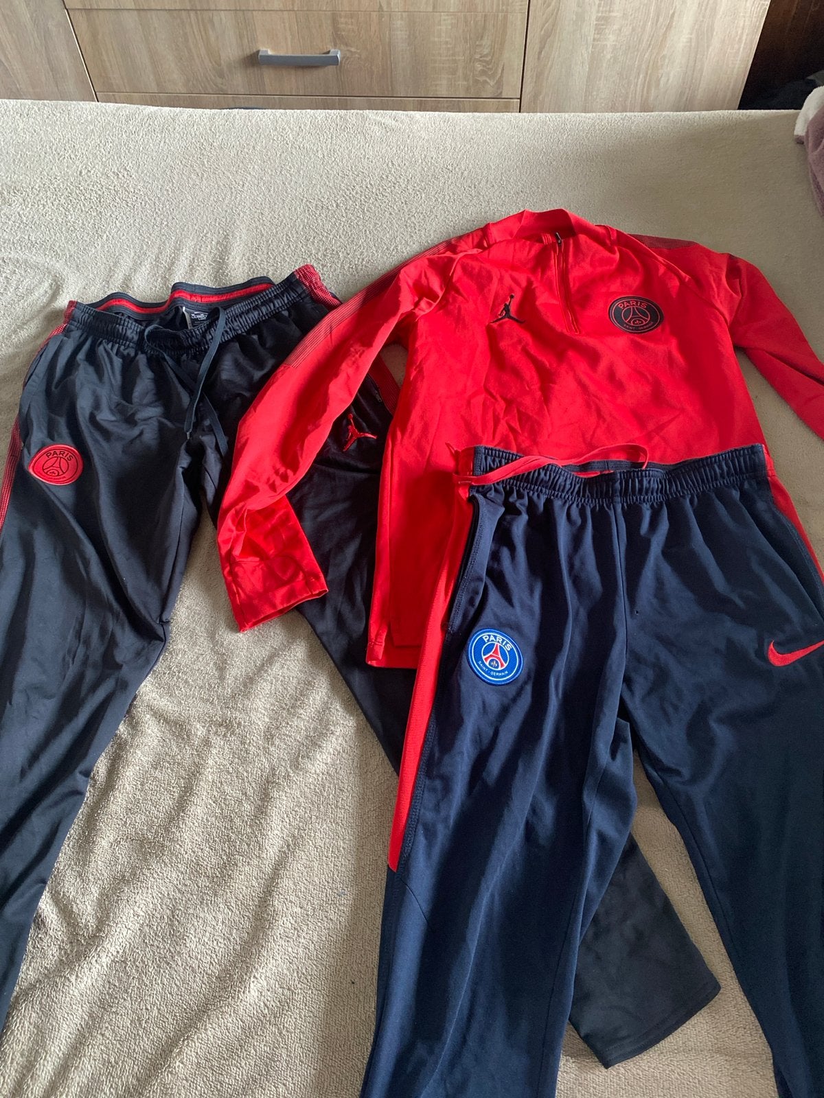 PSG Trainingspakken - Nike Dri-Fit & Jordan, Ophalen of Verzenden, Zo goed als nieuw, Voetbal, Meerkleurig