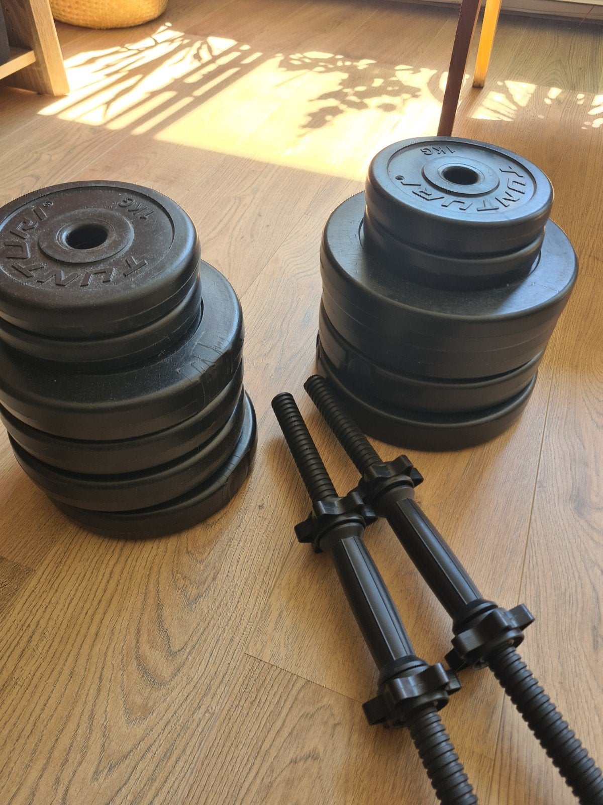 Set of dumbells Tunturi, Sport en Fitness, Fitnessmaterialen, Gebruikt, Dumbbell, Ophalen