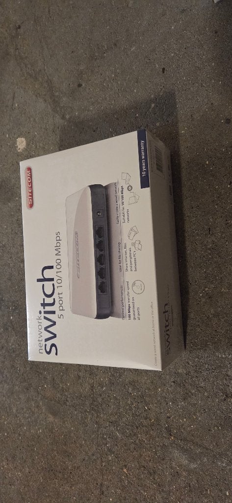 Sitecom 5‑poorts Netwerk Switch, Ophalen, Nieuw