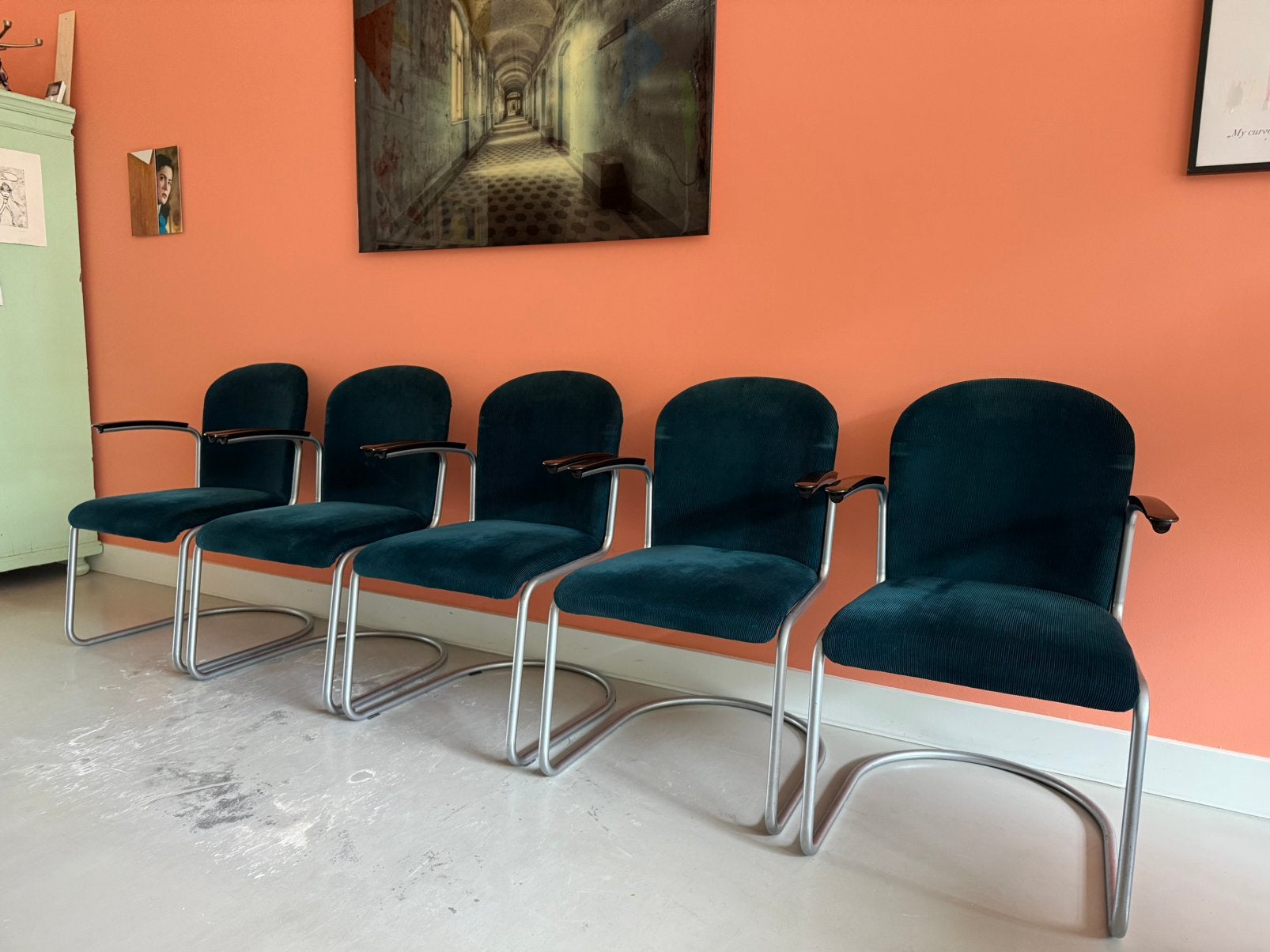 5x Gispen Design stoelen/fauteuils – Gispen Dutch Originals, Ophalen