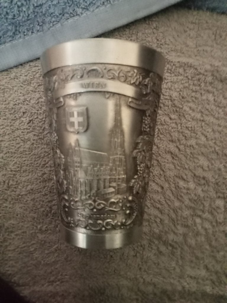 Tinnen beker, Antiek en Kunst, Ophalen of Verzenden