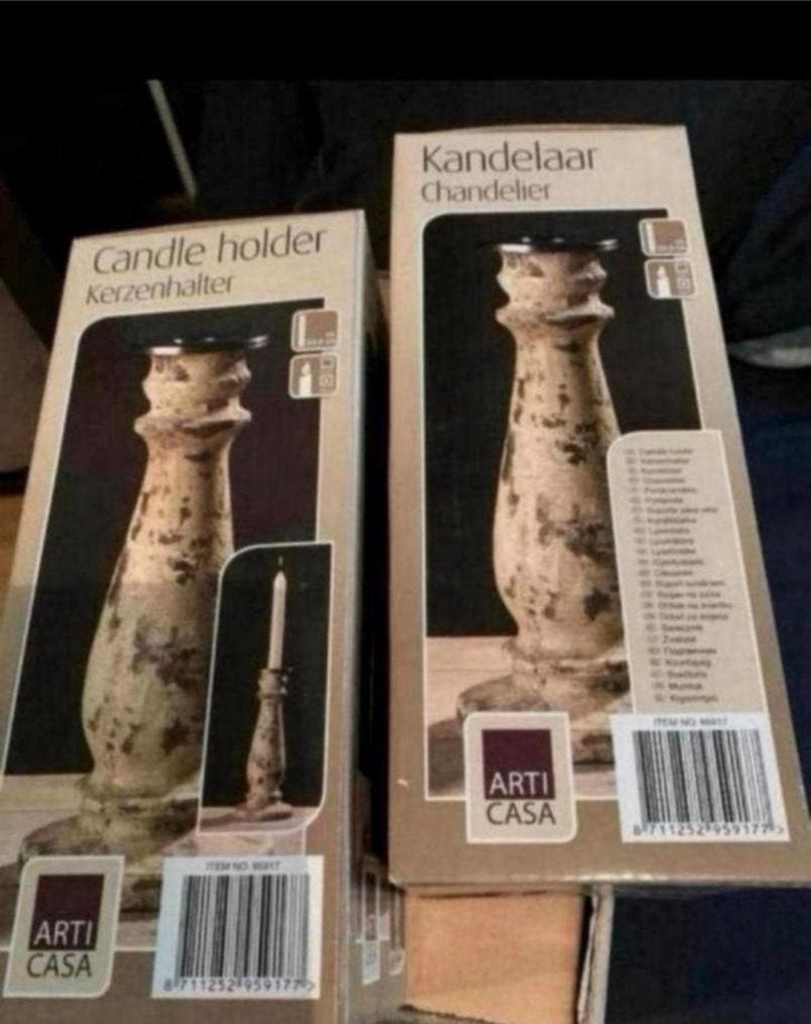 2 Kandelaars Arti Casa en/of Schaal Countryfields .CADEAUTIP, Huis en Inrichting, Ophalen of Verzenden, Nieuw