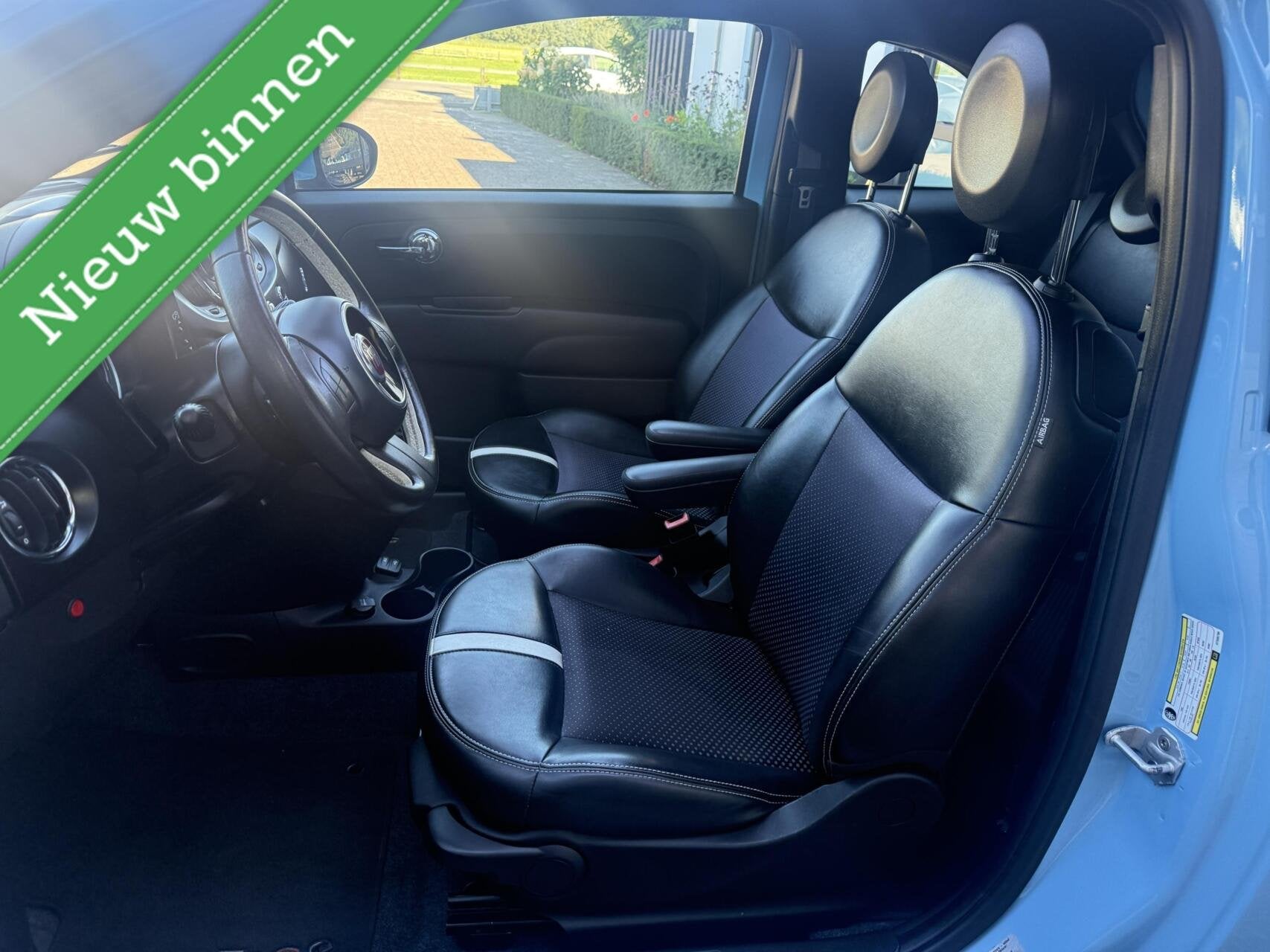 Fiat 500 E 24kwh LEER/PANO/CRUISE *ALL-IN PRIJS*, Auto's, 12 maanden, Gebruikt, Zwart, Leder
