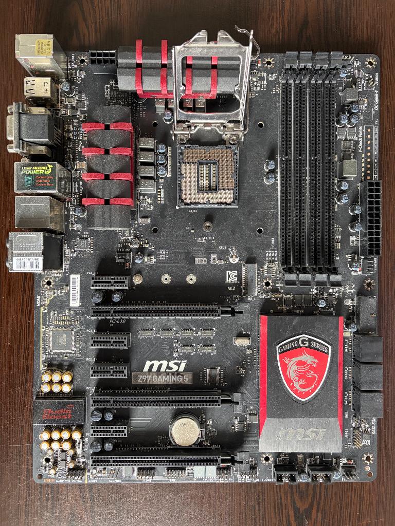 MSI 97 Gaming 5 moederbord, Gebruikt, DDR3, Ophalen of Verzenden, LGA 1150