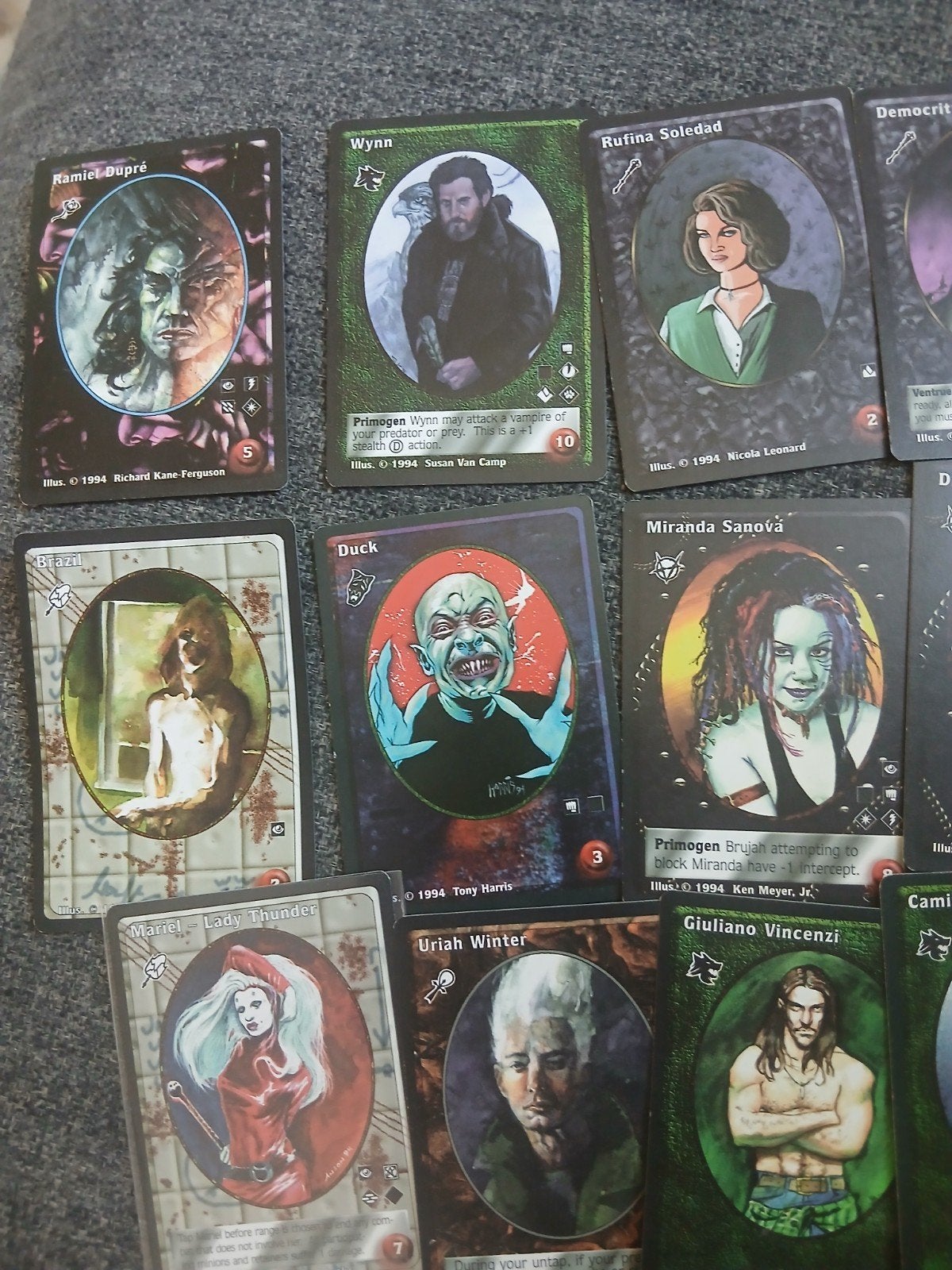 Jyhad/Vampire: The Eternal Struggle kaarten (diverse), Ophalen of Verzenden, Gebruikt, Meerdere kaarten
