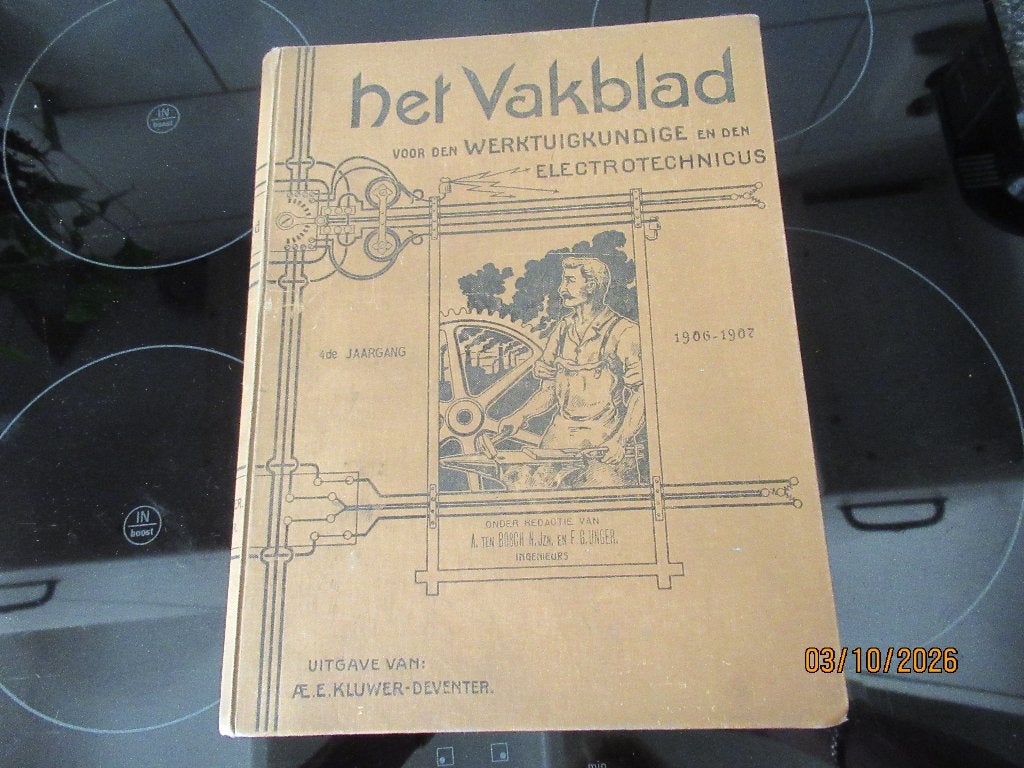 VAKBLAD WERKTUIGKUNDIGE +ELECTROTECHNICUS-JAARGANG 1906/07, Ophalen of Verzenden