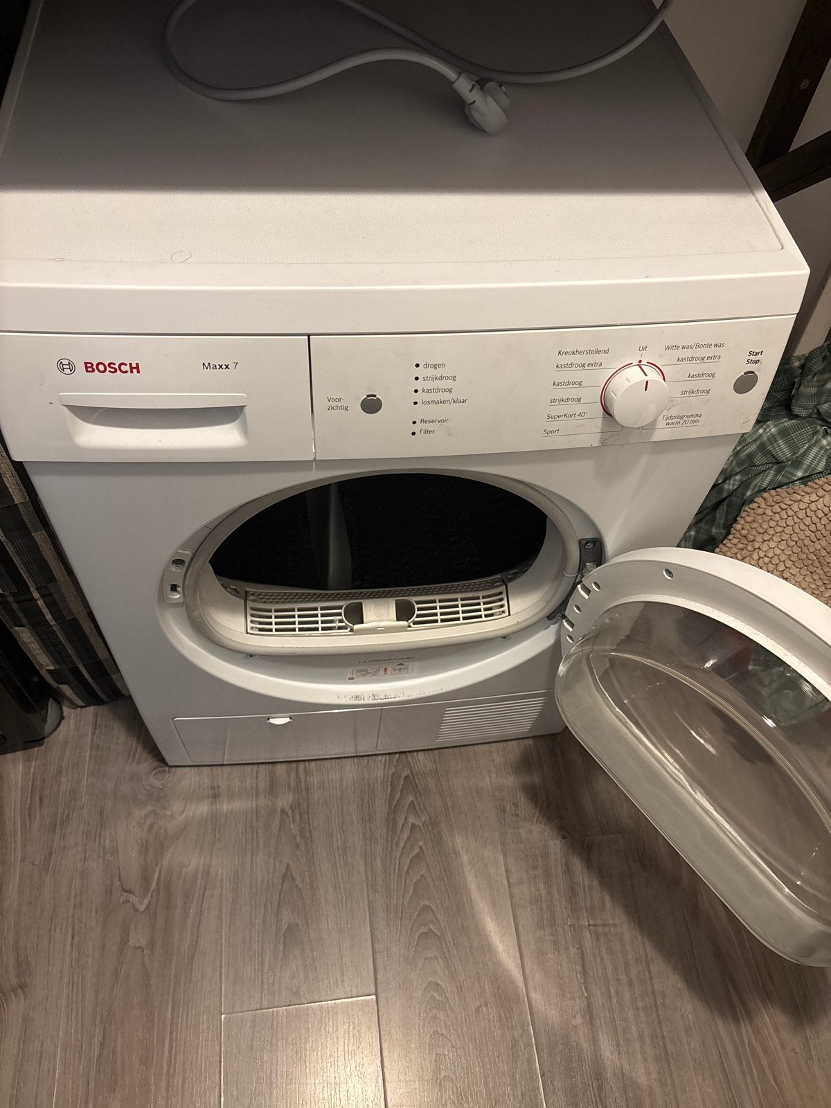 Bosch Maxx 7 wasdroger - Niet werkend, Ophalen of Verzenden, Niet werkend, Voorlader, Condens