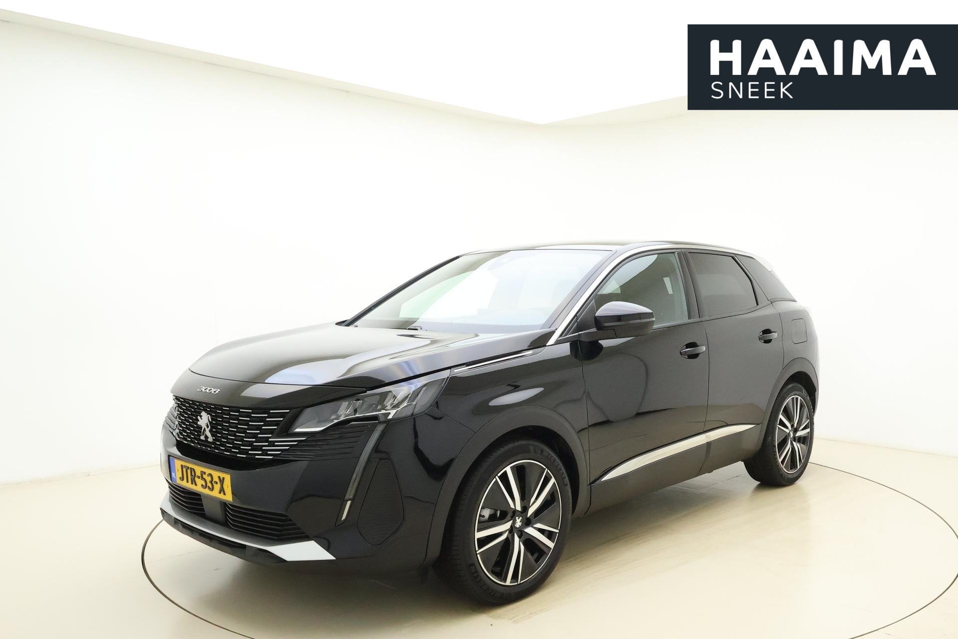 Peugeot 3008 1.6 HYbrid 180 Allure Pack Business | 19 inch |, Auto's, Euro 6, 181 pk, Leder en Stof, Zwart