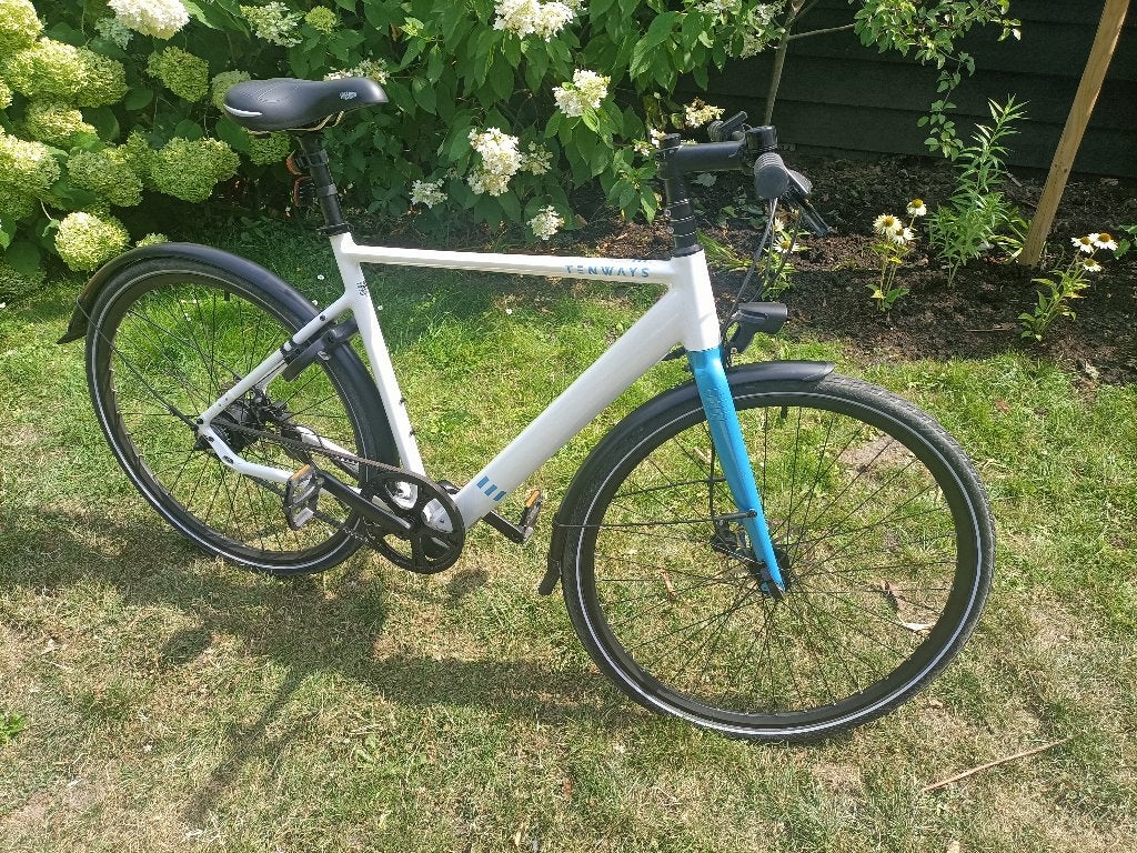 Tenways CGO600 Stadsfiets - Zo goed als nieuw - Wit, Versnellingen, Zo goed als nieuw, Schijfrem, 53 tot 57 cm