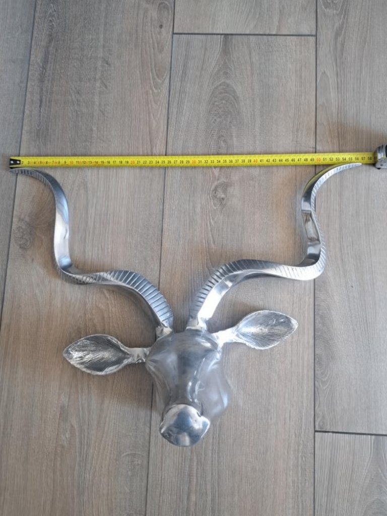 Zgan roestvrijstaal gewei te koop, Ophalen of Verzenden, Zo goed als nieuw, Zilver