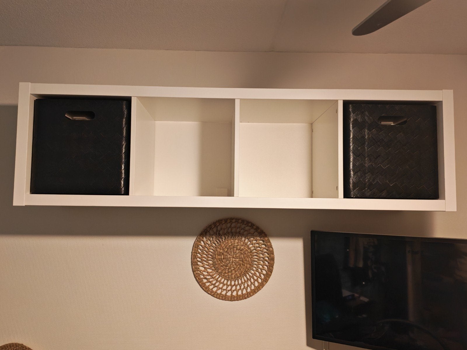 Ikea Kallax kast met 2 bamboe bakken, Ophalen, Zo goed als nieuw