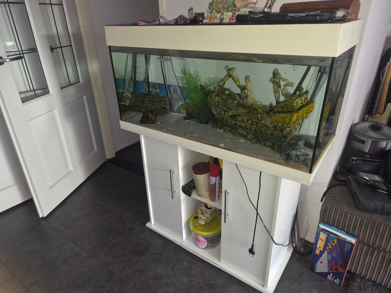 aquarium te koop, Dieren en Toebehoren, Ophalen, Gebruikt, Verwarming, Juwel